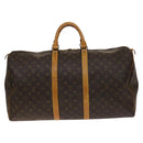 LOUIS VUITTON Monogram Keepall 55 Boston Bag M41424 LV Auth 130741-13