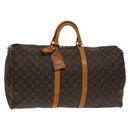 LOUIS VUITTON Monogram Keepall 55 Boston Bag M41424 LV Auth 130742-1