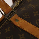 LOUIS VUITTON Monogram Keepall 55 Boston Bag M41424 LV Auth 130742-9