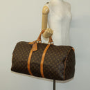 LOUIS VUITTON Monogram Keepall 55 Boston Bag M41424 LV Auth 130742-22