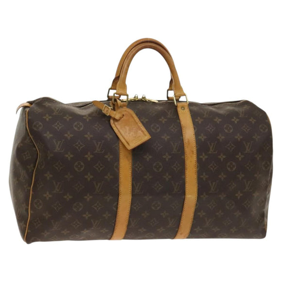 LOUIS VUITTON Monogram Keepall 50 Boston Bag M41426 LV Auth 130744