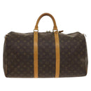 LOUIS VUITTON Monogram Keepall 50 Boston Bag M41426 LV Auth 130744-2