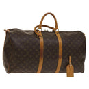 LOUIS VUITTON Monogram Keepall Bandouliere 55 Boston Bag M41414 LV Auth 130746-1