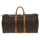 LOUIS VUITTON Monogram Keepall Bandouliere 55 Boston Bag M41414 LV Auth 130746-13