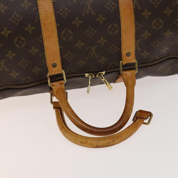 LOUIS VUITTON Monogram Keepall Bandouliere 55 Boston Bag M41414 LV Auth 130746
