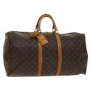 LOUIS VUITTON Monogram Keepall 55 Boston Bag M41424 LV Auth 130747-1