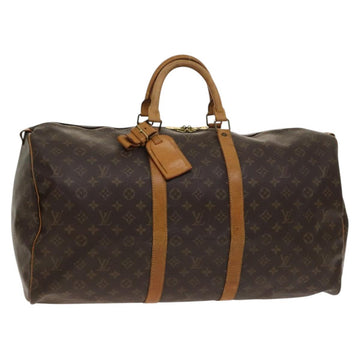 LOUIS VUITTON Monogram Keepall 55 Boston Bag M41424 LV Auth 130747