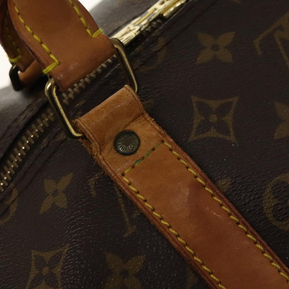 LOUIS VUITTON Monogram Keepall 55 Boston Bag M41424 LV Auth 130747