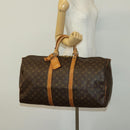 LOUIS VUITTON Monogram Keepall 55 Boston Bag M41424 LV Auth 130747-22