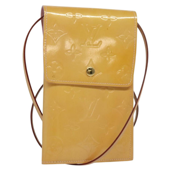 LOUIS VUITTON Monogram Vernis Walker Wallet Marshmallow Pink M91035 Auth 130750