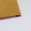LOUIS VUITTON Monogram Vernis Walker Wallet Marshmallow Pink M91035 Auth 130750-17