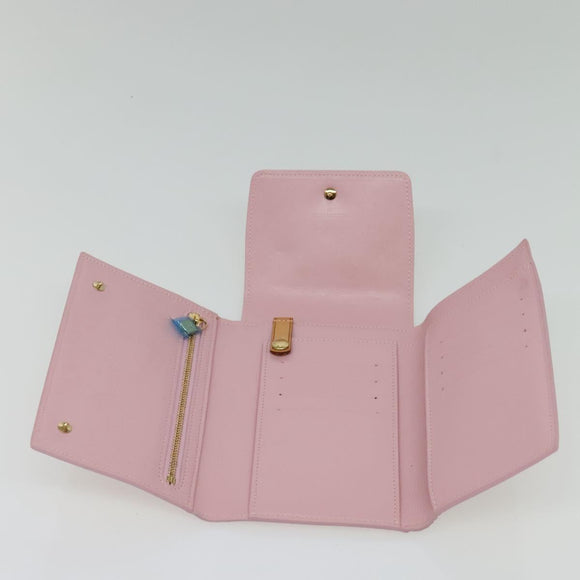 LOUIS VUITTON Monogram Vernis Walker Wallet Marshmallow Pink M91035 Auth 130750