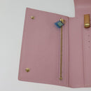 LOUIS VUITTON Monogram Vernis Walker Wallet Marshmallow Pink M91035 Auth 130750-18