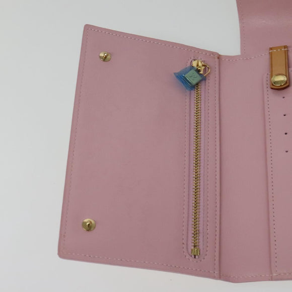 LOUIS VUITTON Monogram Vernis Walker Wallet Marshmallow Pink M91035 Auth 130750