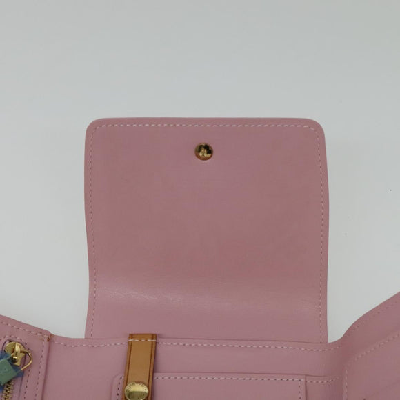 LOUIS VUITTON Monogram Vernis Walker Wallet Marshmallow Pink M91035 Auth 130750