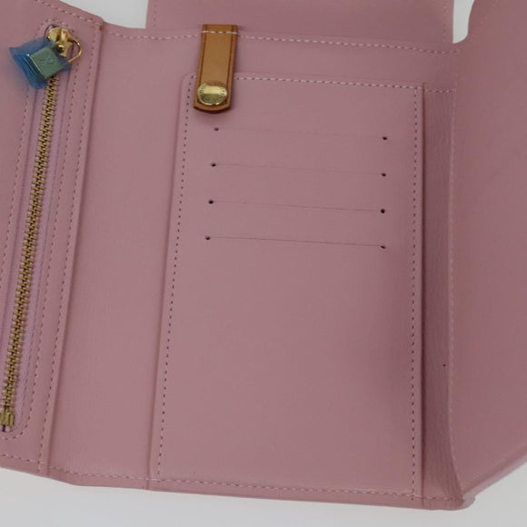 LOUIS VUITTON Monogram Vernis Walker Wallet Marshmallow Pink M91035 Auth 130750