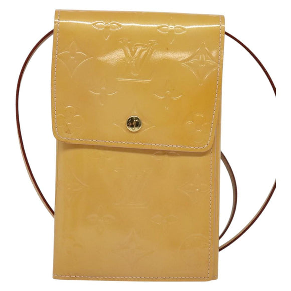 LOUIS VUITTON Monogram Vernis Walker Wallet Marshmallow Pink M91035 Auth 130750