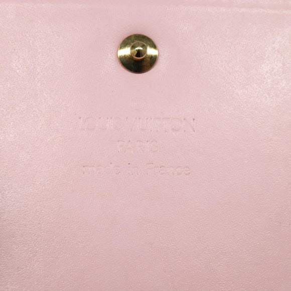 LOUIS VUITTON Monogram Vernis Walker Wallet Marshmallow Pink M91035 Auth 130750