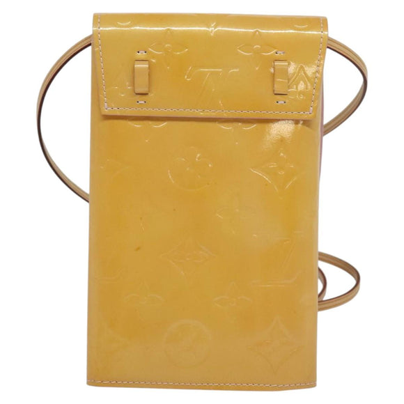 LOUIS VUITTON Monogram Vernis Walker Wallet Marshmallow Pink M91035 Auth 130750