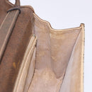 GUCCI GG Supreme Web Sherry Line Shoulder Bag PVC Beige Gold Auth 130754-20