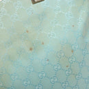 GUCCI GG Canvas Tote Bag Turquoise Blue gold 002 1098 Auth 130756-10
