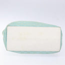 GUCCI GG Canvas Tote Bag Turquoise Blue gold 002 1098 Auth 130756-5