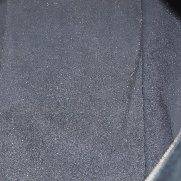 CHANEL Hand Bag Cotton Black Gold CC Auth 130759