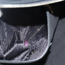 CHANEL Hand Bag Cotton Black Gold CC Auth 130759-21