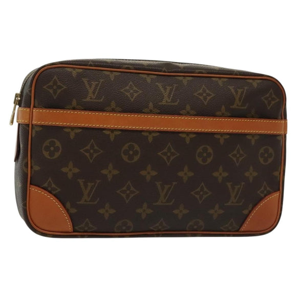 LOUIS VUITTON Monogram Compiegne 28 Clutch Bag M51845 LV Auth 130764