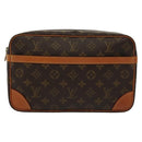 LOUIS VUITTON Monogram Compiegne 28 Clutch Bag M51845 LV Auth 130764-13
