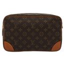 LOUIS VUITTON Monogram Compiegne 28 Clutch Bag M51845 LV Auth 130764-2