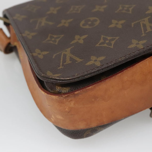 LOUIS VUITTON Monogram Cartouchiere MM Shoulder Bag M51253 LV Auth 130771