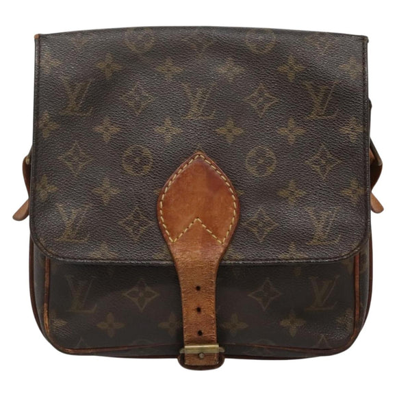 LOUIS VUITTON Monogram Cartouchiere MM Shoulder Bag M51253 LV Auth 130771