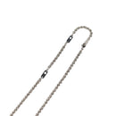 LOUIS VUITTON Colliers Quard LV Strass Necklace metal Silver MP2691 Auth 130779A-10