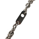 LOUIS VUITTON Colliers Quard LV Strass Necklace metal Silver MP2691 Auth 130779A-14