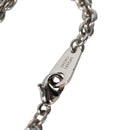 LOUIS VUITTON Colliers Quard LV Strass Necklace metal Silver MP2691 Auth 130779A-11