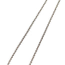 LOUIS VUITTON Colliers Quard LV Strass Necklace metal Silver MP2691 Auth 130779A-4