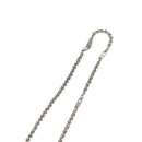 LOUIS VUITTON Colliers Quard LV Strass Necklace metal Silver MP2691 Auth 130779A-5