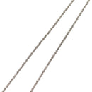 LOUIS VUITTON Colliers Quard LV Strass Necklace metal Silver MP2691 Auth 130779A-9