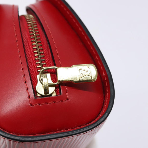 LOUIS VUITTON Epi Dauphine PM Pouch Castilian Red M48447 LV Auth 130785