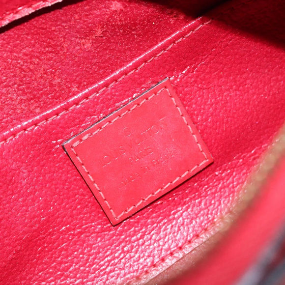 LOUIS VUITTON Epi Dauphine PM Pouch Castilian Red M48447 LV Auth 130785