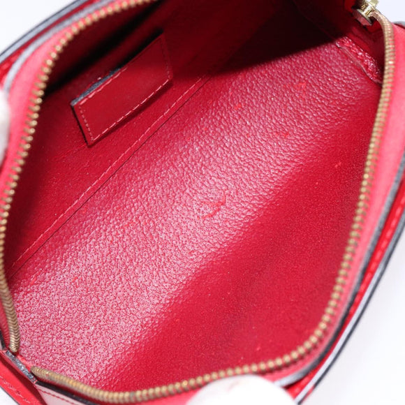 LOUIS VUITTON Epi Dauphine PM Pouch Castilian Red M48447 LV Auth 130785