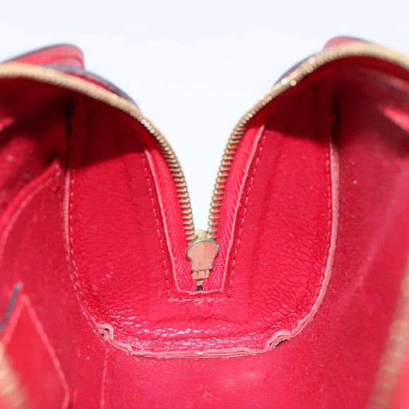 LOUIS VUITTON Epi Dauphine PM Pouch Castilian Red M48447 LV Auth 130785