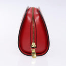 LOUIS VUITTON Epi Dauphine PM Pouch Castilian Red M48447 LV Auth 130785-4