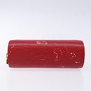 LOUIS VUITTON Epi Dauphine PM Pouch Castilian Red M48447 LV Auth 130785-6