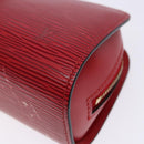 LOUIS VUITTON Epi Dauphine PM Pouch Castilian Red M48447 LV Auth 130785-14