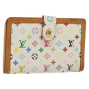 LOUIS VUITTON Multicolor Portefeuille Viennois Wallet White M92987 Auth 130787-1
