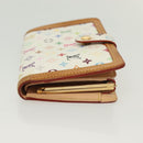LOUIS VUITTON Multicolor Portefeuille Viennois Wallet White M92987 Auth 130787-3