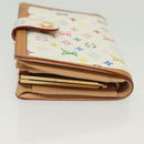 LOUIS VUITTON Multicolor Portefeuille Viennois Wallet White M92987 Auth 130787-4