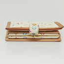 LOUIS VUITTON Multicolor Portefeuille Viennois Wallet White M92987 Auth 130787-5
